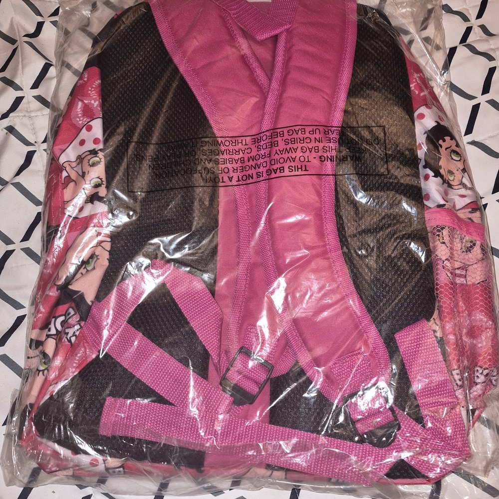 Betty Boop Pink Backpack Large - image 6